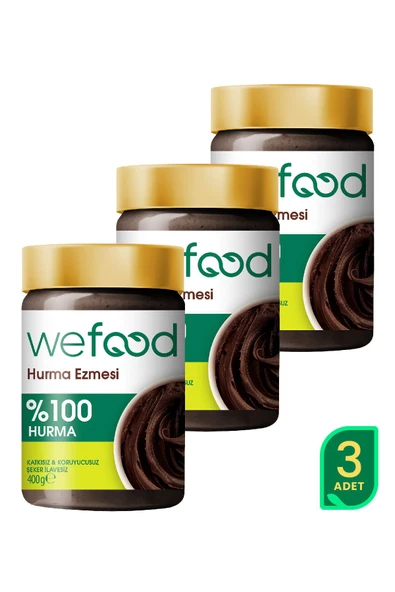Wefood %100 Sade Hurma Ezmesi 400 gr 3'lü ürün görseli 1