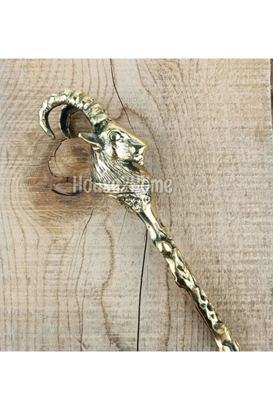 HOUSE2HOME El Yapımı Pirinç Dağ Keçisi Kerata 61cm ürün görseli 1