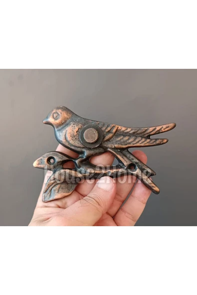 HOUSE2HOME El Yapımı Pirinç Kuş Kapı Zili Bakır ürün görseli 1