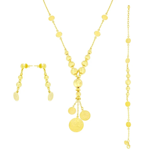 Altın Üçlü Set T038618 ürün görseli 1