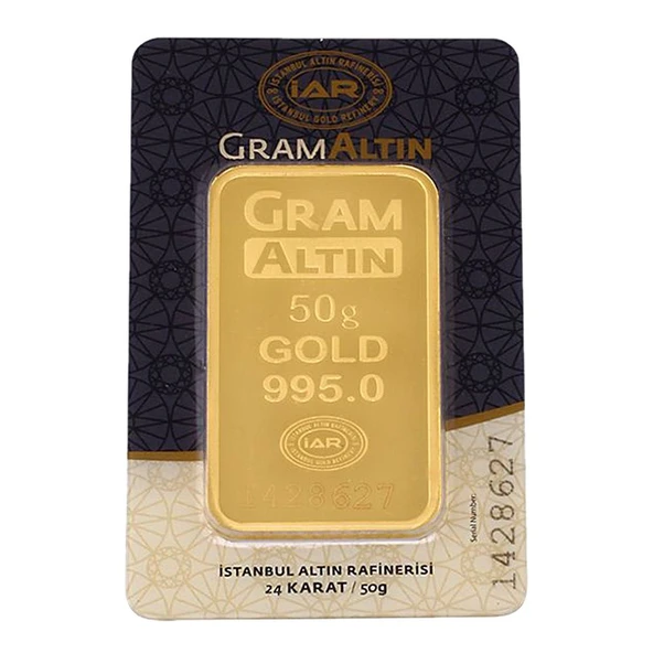 50 Gram Külçe Altın  24 Ayar - Resim 2