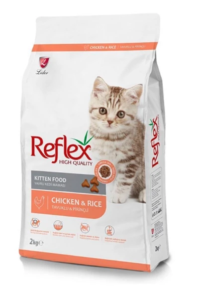 Reflex Beyaz Kitten Tavuklu Yavru Kedi Maması 2 Kg ürün görseli 1