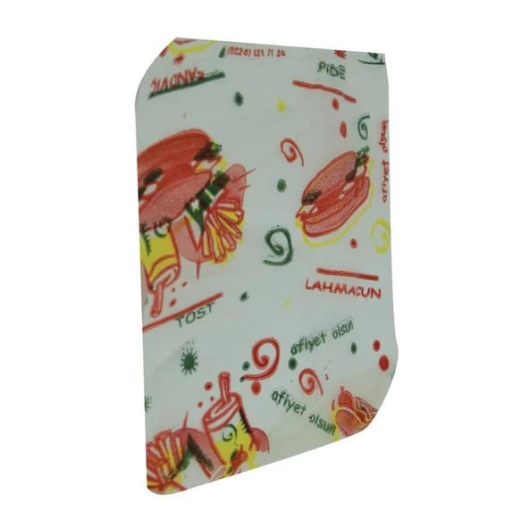Bursa Plastik Bursburger Döner Hamburger Sandviç Hışır Poşeti 13X14 2000 Adet ürün görseli 1