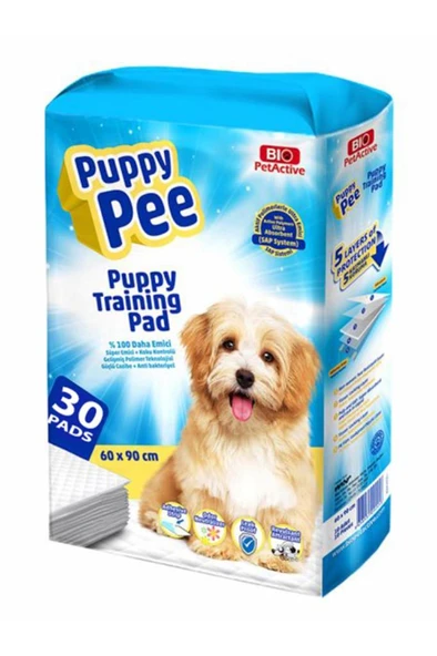 Bio Pet Active Puppy Pee Köpek Çiş Eğitim Pedi 60x90cm (30'lu) ürün görseli 1