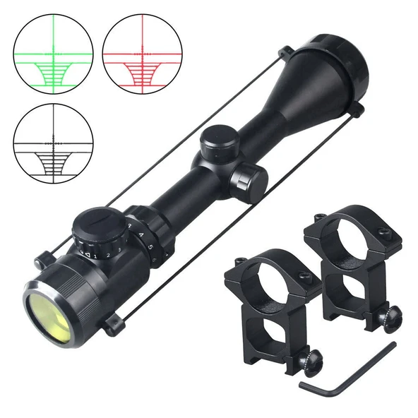 Spike 3-9x50 Zoomlu Dürbünü Kırmızı Yeşil Işık Çelik Gövde ürün görseli 1