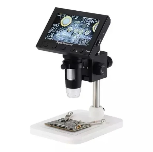 1000 X 2.0MP USB Dijital Elektronik Mikroskop 8 LCD Ekran VGA Büyüteç DM4-S ürün görseli 1
