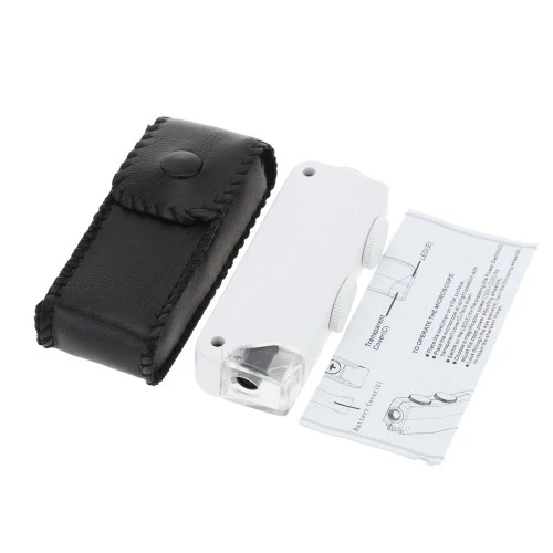 Mini 160X-200X Fonksiyonlu Mikroskop Takı Büyüteç Mg10081-1A ürün görseli 1