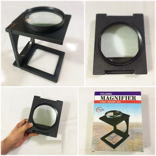 Masa Üstünde Proje Çizimi Küçük Yazı Vb Okuma İçin Mükemmel 110 Mm Katlanır Büyüteç ürün görseli 1