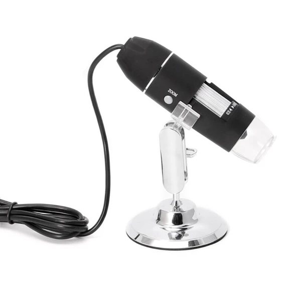 Nikula 1600X Usb Dijital Mikroskop Kamera Endoskop 8 Led Büyüteç Metal Standı ürün görseli 1