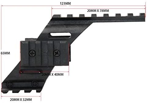 Ray Montajı 22 Mm Picatinny Üst Alt Ray - Resim 6