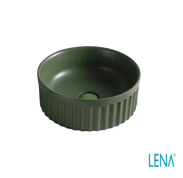 LENA TEZGAHÜSTÜ LAVABO (MAT YEŞİL) EY-4715MY ürün görseli 1