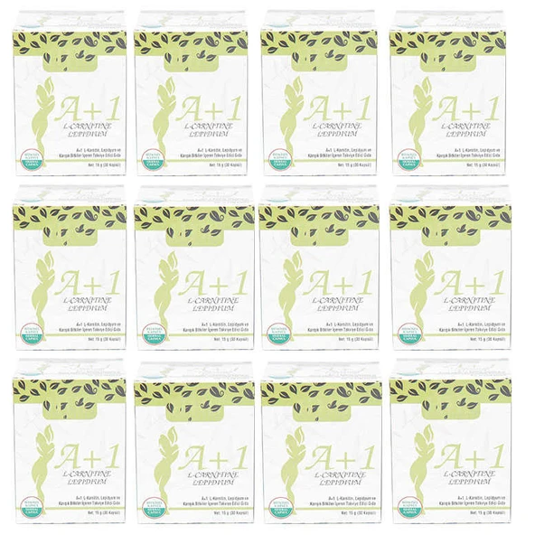A1 L-Carnitine Lepidium Bitkisel 30 Kapsül X 10 Adet - Resim 7