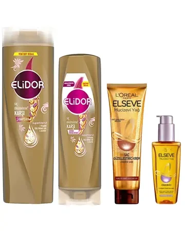 Elidor Superblend Serum Saç Dökülmelerine Karşı 4'Lü Saç Bakım Seti ürün görseli 1