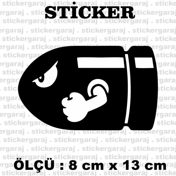 mermi hızlı Paket içeriği : 2 adet sticker ürün görseli 1