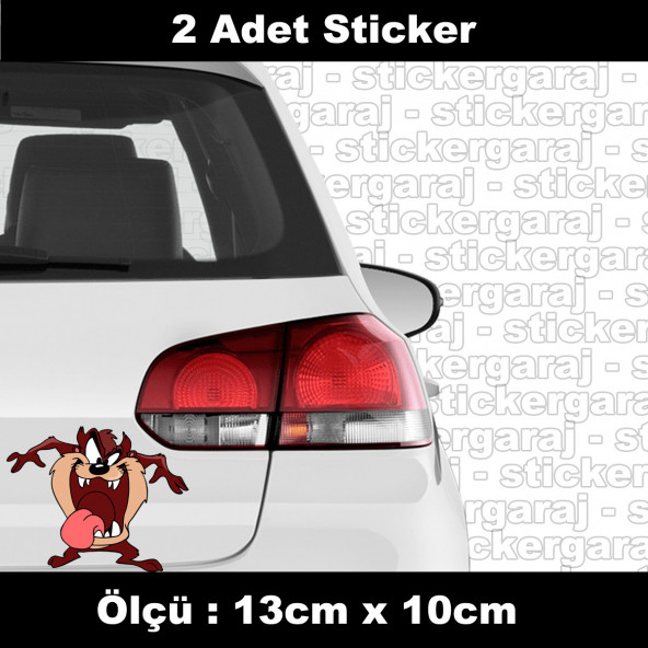 canavar kızgın saldırgan 2 adet sticker ürün görseli 1