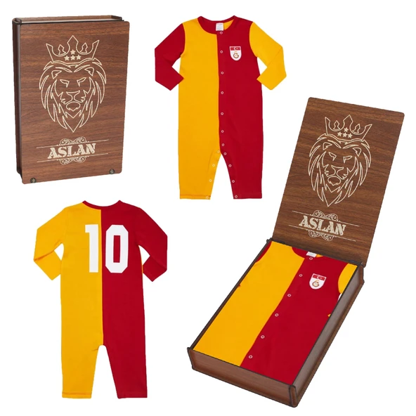 Galatasaray Orjinal Uzun Kol Bebek Body Zıbın Tulum ürün görseli 1