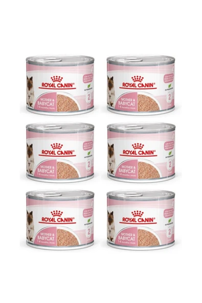 Royal Canin Hamile Anne ve Yavru Kediler Için Konserve Mama 195 Gr X 6 Adet ürün görseli 1