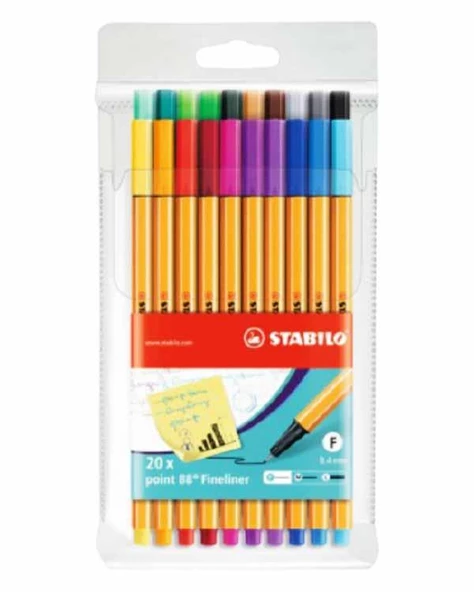 Stabilo Fineliner 20li Kalem Seti 8820 ürün görseli 1
