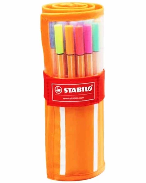 Stabilo Fineliner 25+5 Çantalı Kalem Seti ürün görseli 1