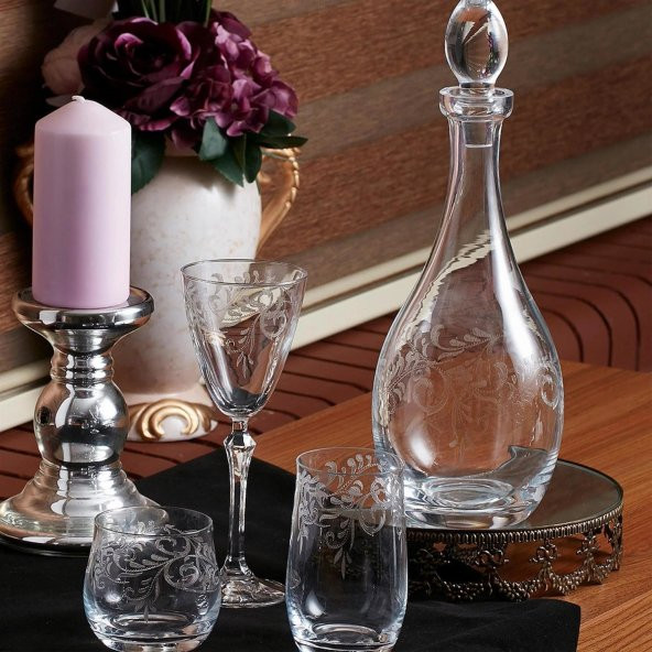 Canba Bellina Sade 61 Parça 12 Kişilik Kristal Sofra Bardak Su Takımı ürün görseli 1
