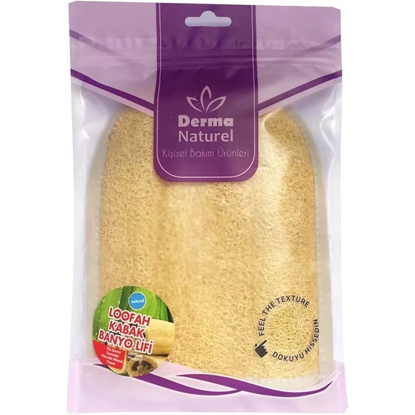 Derma Naturel Loofah Kabak Havlu Banyo Eldiveni (15*24CM) MS-11 ürün görseli 1