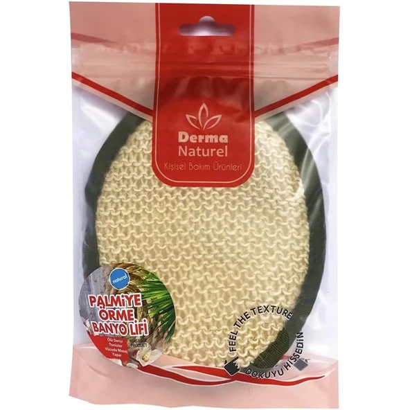 Derma Naturel Örme Banyo Yüz Lifi (15*24CM) MS-02 ürün görseli 1