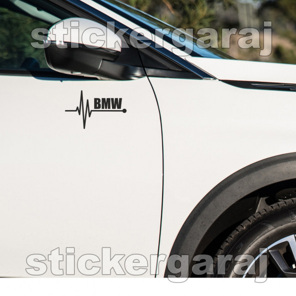 bmw yan kapı 2 adet sticker - Araba motosiklet kask buzdolabı cam otomobil atv laptop tablet duvar stickerı ürün görseli 1