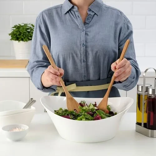 IKEA Gronsaker Servis Kaşığı Bambu 2 Adet - Resim 3