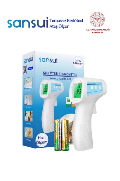 SANSUI Oypa Life Dijital Infrared Termometre Temassız Kızılötesi Ateş Ölçer ürün görseli 1