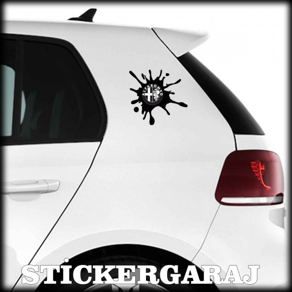 Alfa romeo uyumlu tuning leke 2 adet sticker ürün görseli 1