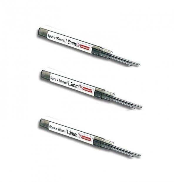 Kalem Ucu 1.3mm 2B Mikro 2B Kalem Ucu 1.3mm Siyah 3 Adet ürün görseli 1