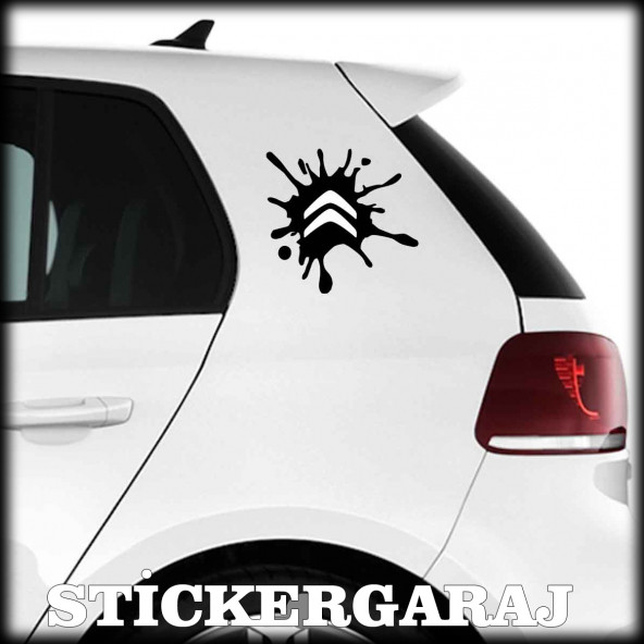 citroen uyumlu tuning leke 2 adet sticker ürün görseli 1
