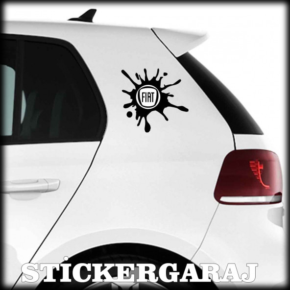 fiat uyumlu tuning leke 2 adet sticker - Araba motosiklet kask buzdolabı cam otomobil atv laptop tablet duvar stickerı ürün görseli 1