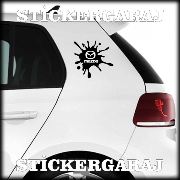 mazda uyumlu tuning leke 2 adet sticker - Araba motosiklet kask buzdolabı ürün görseli 1