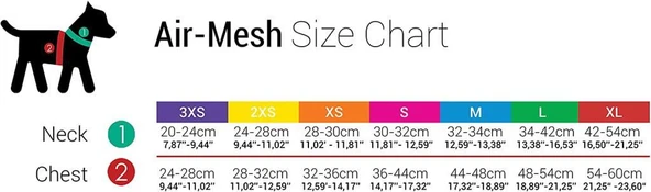 Tailpetz Air Mesh Harness Göğüs Tasması Emerald Large - Resim 2