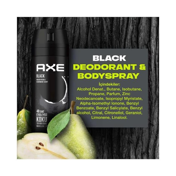 Axe Deodorant Black 150 ml - Resim 9