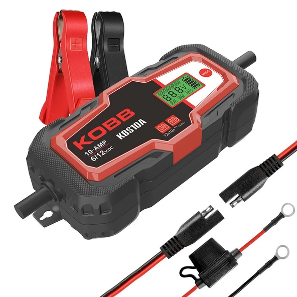 KOBB KBS10A 6/12V 200A Dijital Akü Şarj / Akü Bakım / Desülfatör ve Power Supply ürün görseli 1