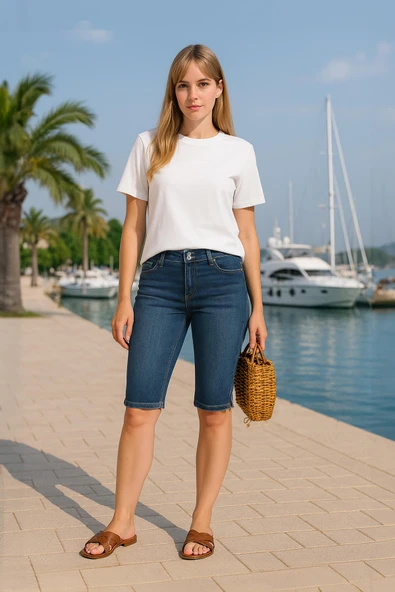 Banny Jeans Bw Kadın Jean Kapri ürün görseli 1