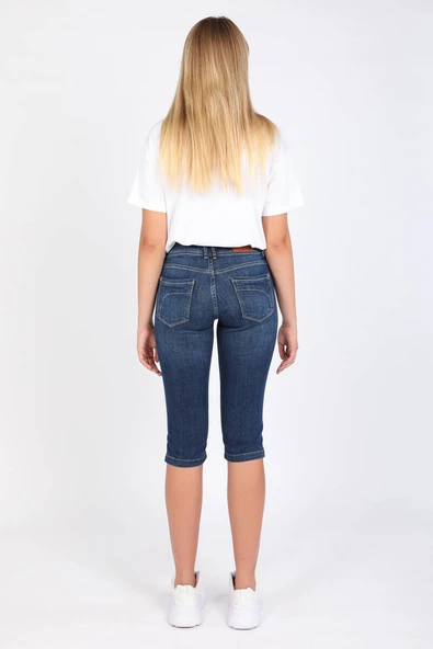 Banny Jeans Bw Kadın Jean Kapri - Resim 6