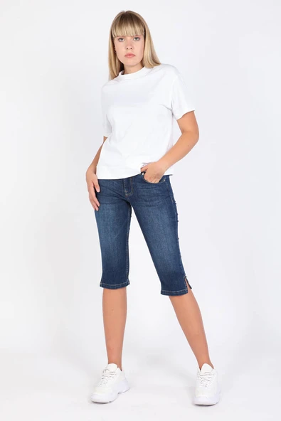 Banny Jeans Bw Kadın Jean Kapri - Resim 4