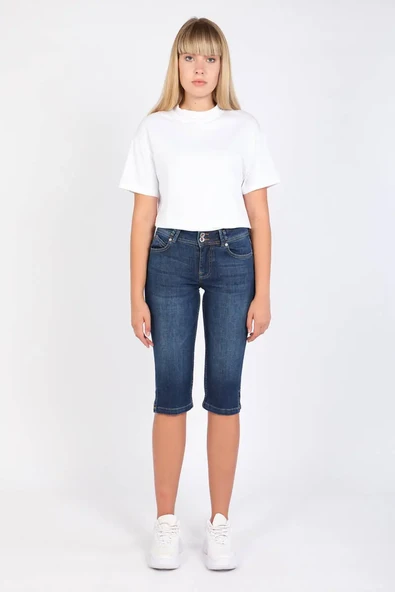Banny Jeans Bw Kadın Jean Kapri - Resim 11