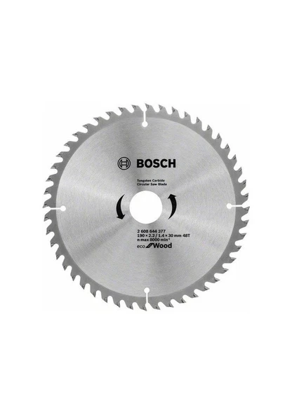 Bosch Eco For Wood 190 Mm 48 Diş Ahşap Daire Testere Bıçağı ürün görseli 1