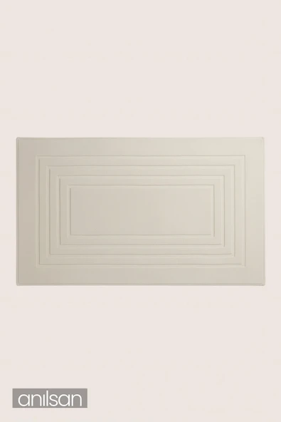 Alora %100 Pamuk Ayak Havlusu - Ekru 60x130, 690 Gr ürün görseli 1