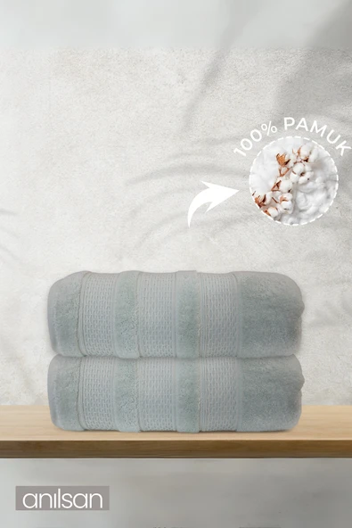 2'li Solen Banyo Havlusu - 70x140 Cm, 570gr, %100 pamuk, Spa Ve Otel Havlusu ürün görseli 1