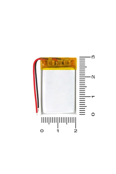 TrkTech 3.7V 200mAh Lityum İyon Pil Şarj Edilebilir Kulaklık Bataryası 30mm x 20mm x 3mm ürün görseli 1