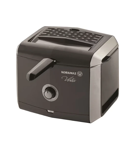 Korkmaz Vertex A486 Siyah Fritöz ürün görseli 1