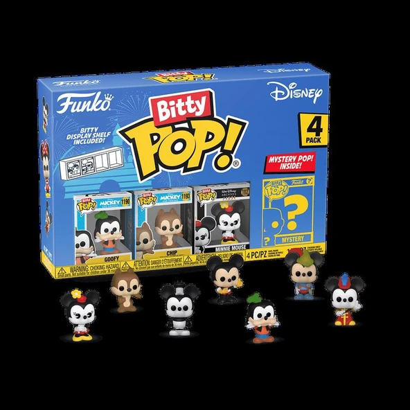 Funko Bitty Pop! Disney 4'lü Paket (Figür Boyu 2,25 cm) ürün görseli 1