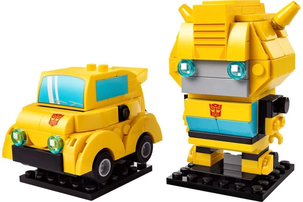LEGO BrickHeadz 40804 Bumblebee Robot and Vehicle - Resim 3