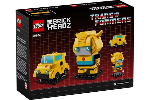 LEGO BrickHeadz 40804 Bumblebee Robot and Vehicle - Resim 2