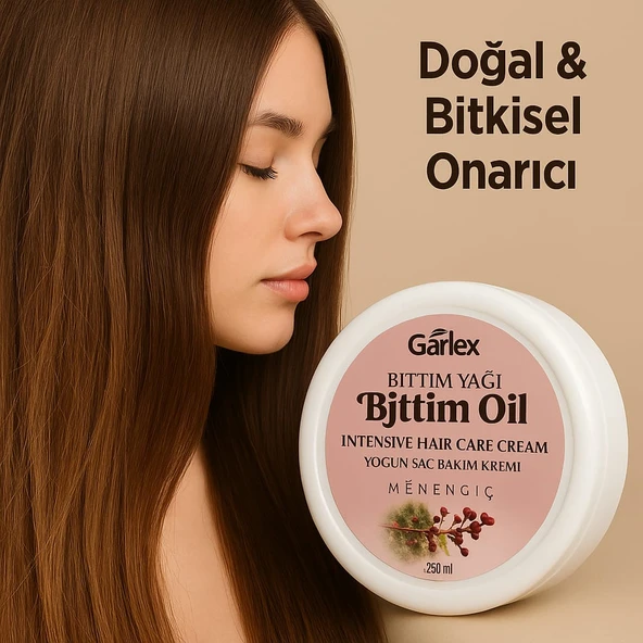Garlex Bıttım Yağlı , Menengiç Özlü ,Saç Bakım Kremi,250 ML ürün görseli 1